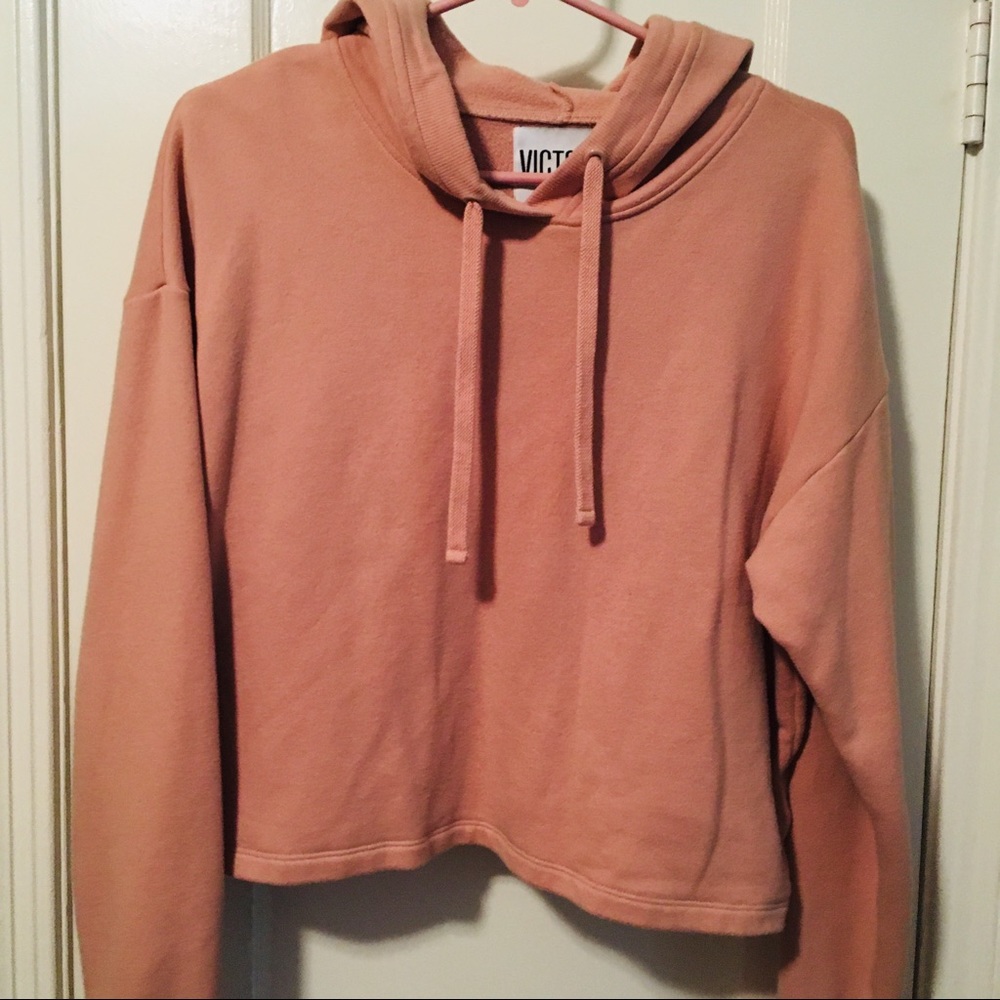Victoria’s Secret pink cropped hoodie